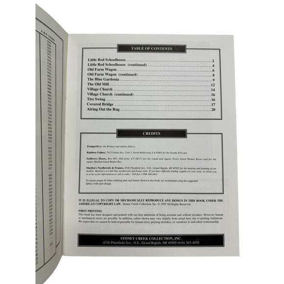 Vintage Cherished Heritage Cross Stitch Pattern Book STONEY CREEK Americana USA - Picture 4 of 4